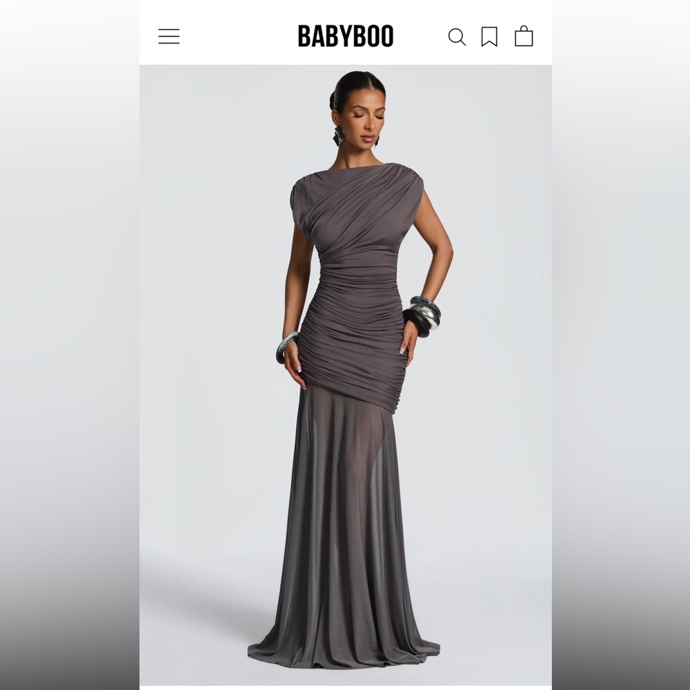 Babyboo Demelza maxi dress in Charcoal worn once!